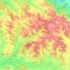 Carte topographique Generville, altitude, relief